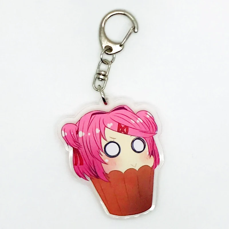 Style 2 Doki Литературный клуб косплей брелок акриловый мультфильм Опора Sayori Yuri Natsuki Monika - Цвет: Style 2