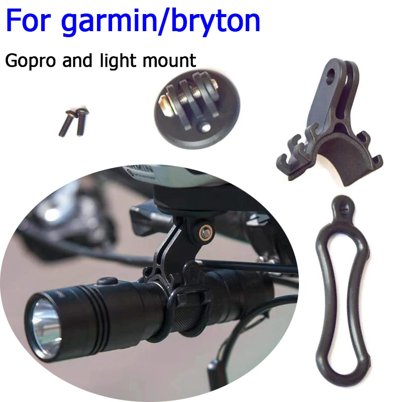 

Bike Camera Gopro Light Mount Flash Bracket for Garmin Bryton Computer GPS Mount Adapter Holder Bicycle Accessories