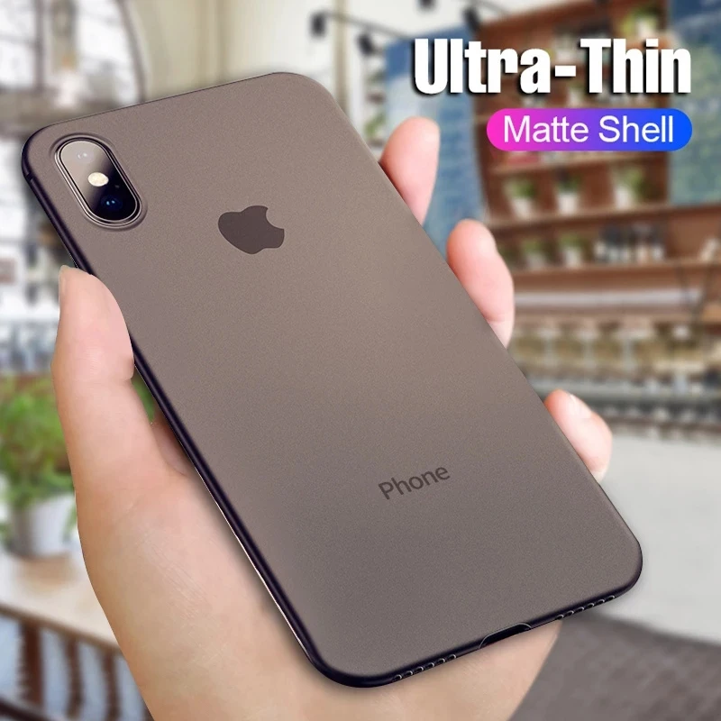 Мм 0 3 мм ультра тонкий матовый PP чехол на iphone X XS Max XR 11 Pro Жесткий Телефон для ПК