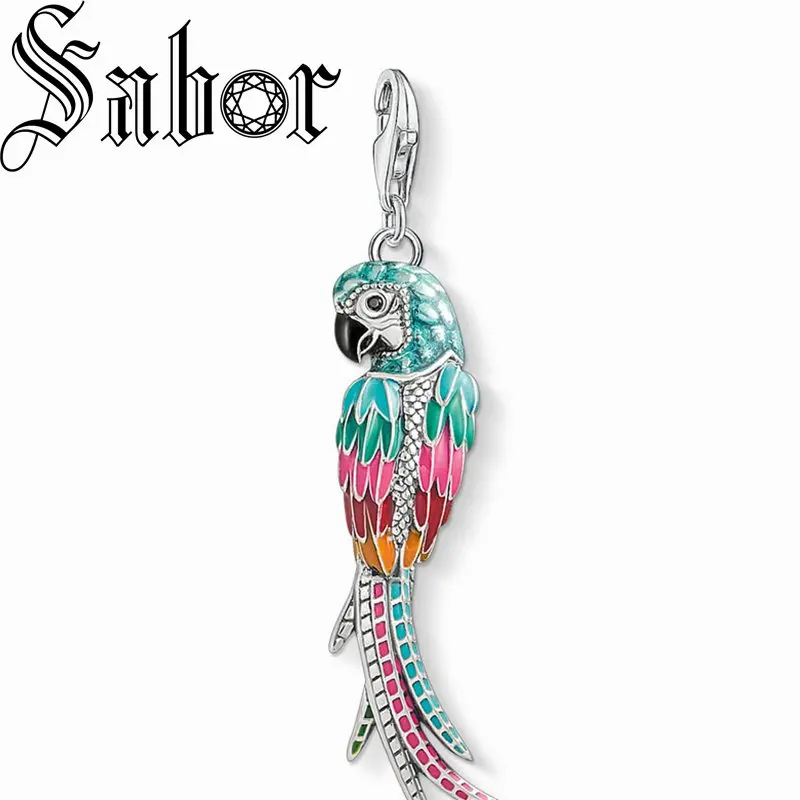 Шармы в виде попугая ювелирные изделия европейском стиле для женщин подарок с