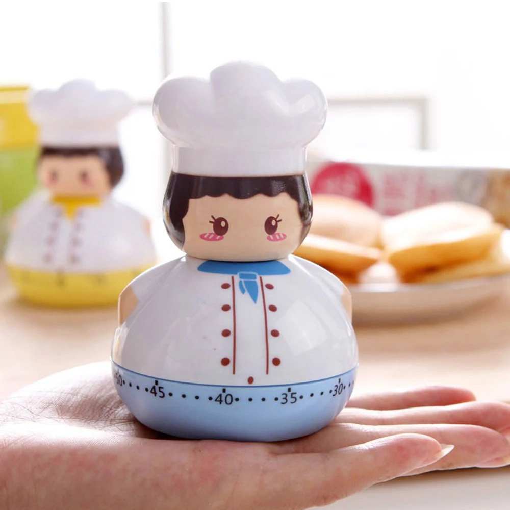 1 шт. Новый мультяшный мини таймер для приготовления пищи шеф повара кухонный