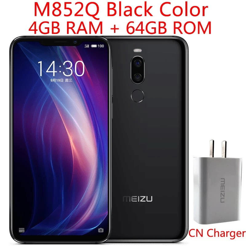 CN Black 4G 64G Meizu X8, 4 Гб ОЗУ, 64 Гб ПЗУ, 4G LTE, мобильный телефон Snapdragon 710, четыре ядра, 6,2 дюймов, FHD 1080 P, двойная задняя камера, отпечаток пальца - Цвет: CN Black 4G 64G