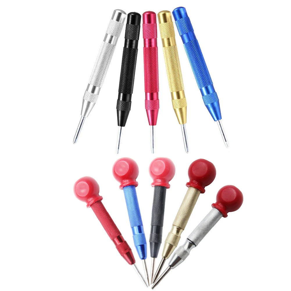 

Center Positioner Eye Punch Woodwork Tool Drill ​Bits Golden Without Cap Starting Holes Break Device 1PC Spring Type Locator