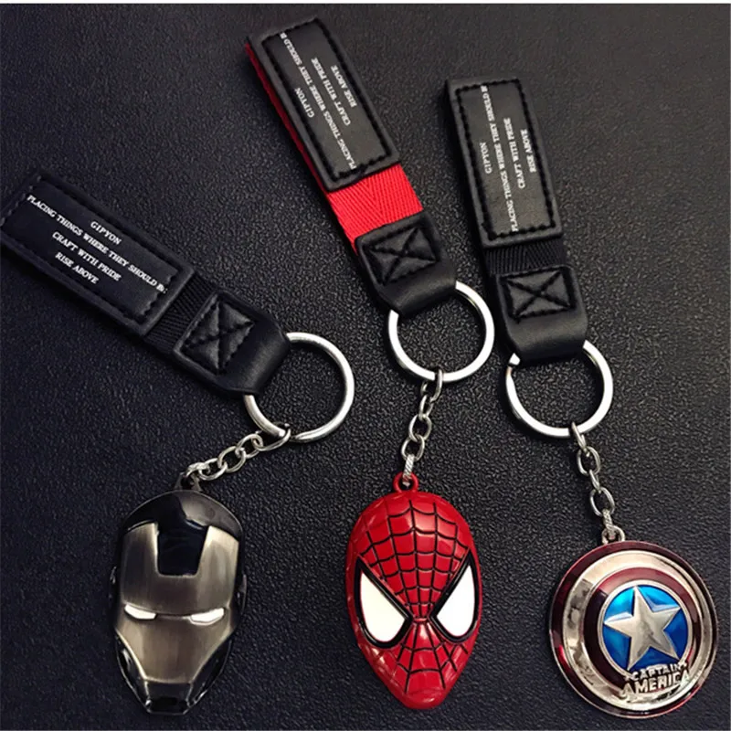 Мстители супергерой Железный человек Маска брелок с Бэтменом Капитан Америка