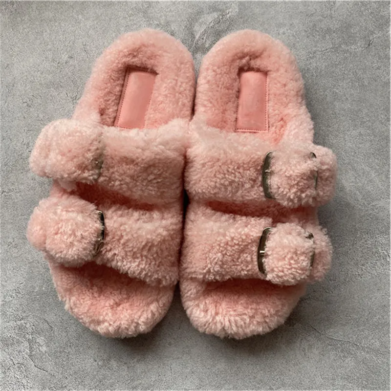 

Woolen Slippers Women Wear Fashion Shoes New Home Flat Wool Cotton Slippers High End Fashion In Front Of The Trend