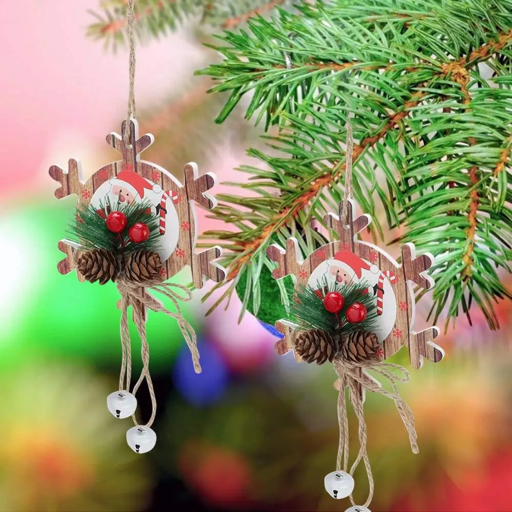 Рождественское украшение для дверей рождественские деревянные украшения