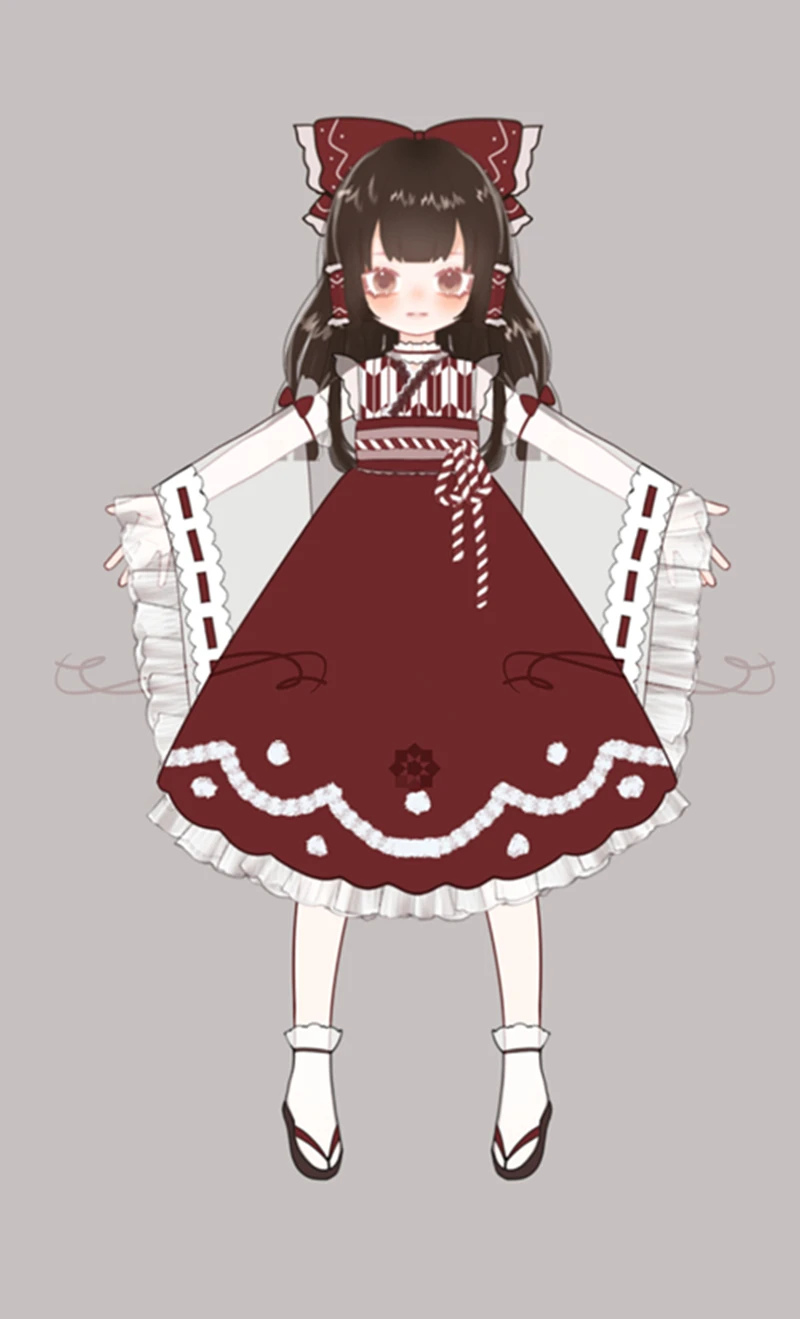 Женский костюм для косплея Hakurei Reimu Touhou Project лимитированный выпуск - купить по