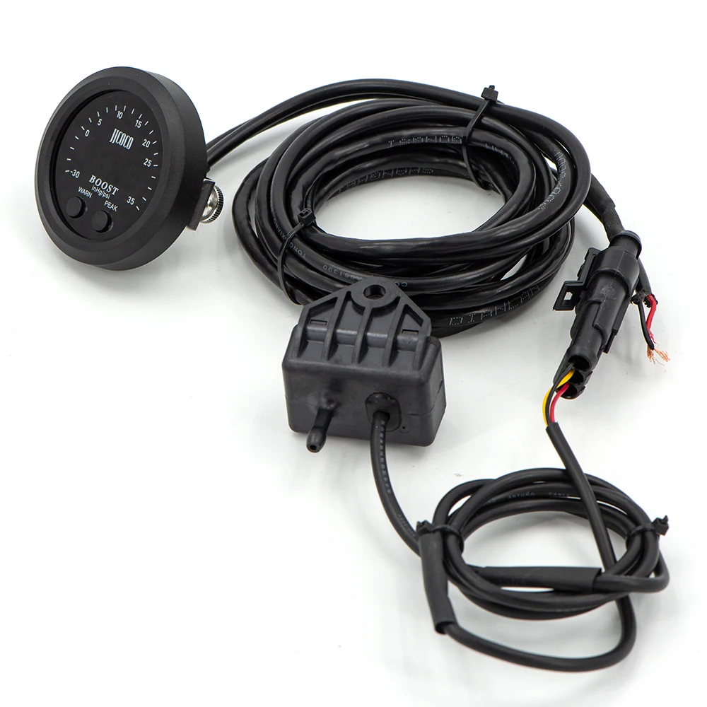 52MM S-Series Boost Gauge Ultra-Thin Round with Red Light LED Display Vacuum Turbo Meter -30psi~ 35PSI |