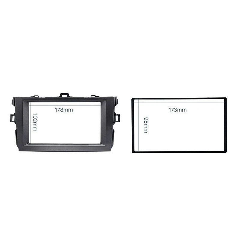 Автомобильный радиоприемник 2DIN Fascia Stereo Dash Kit аудиоплеер для 2008-2010 Toyota Corolla Radio DVD