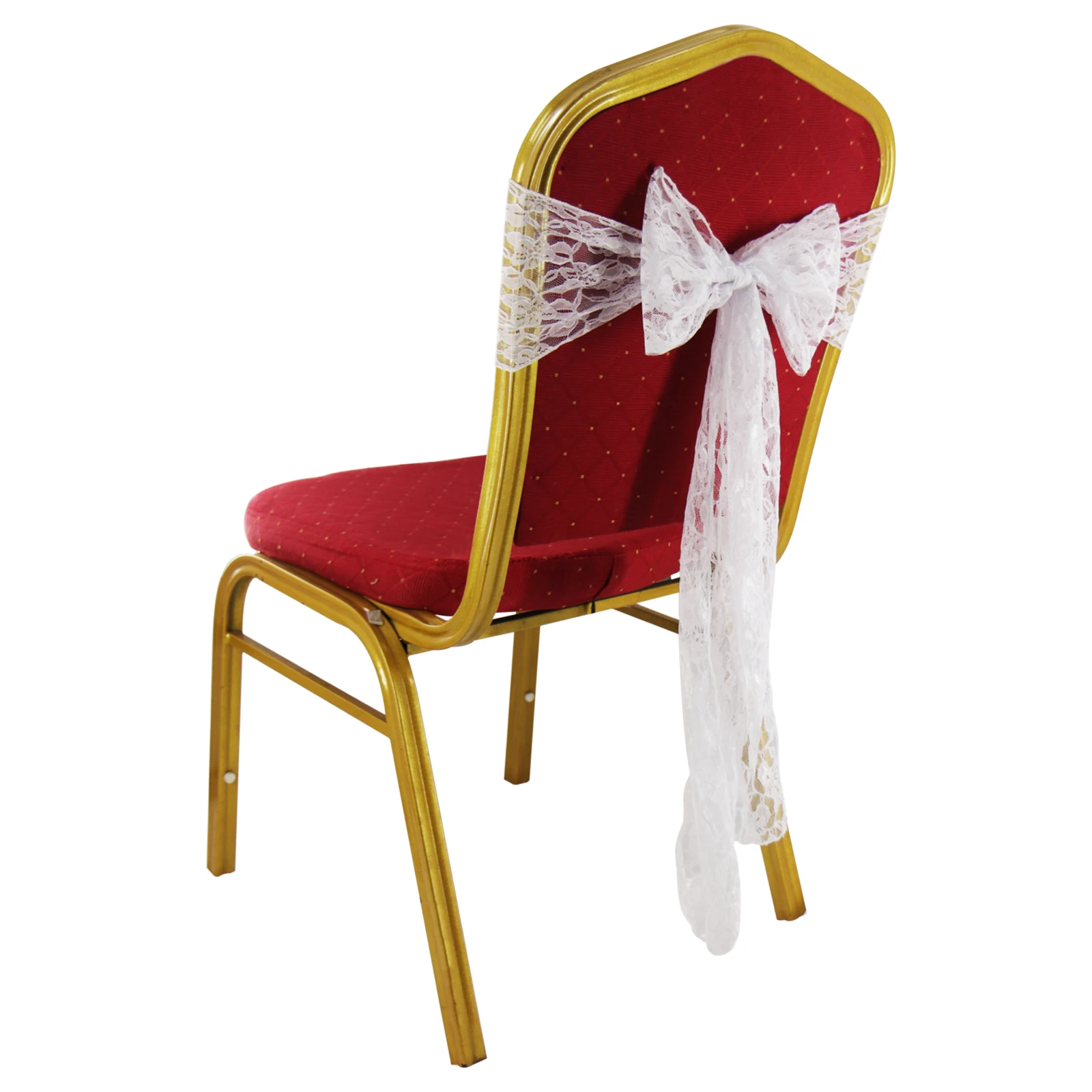 

1pcs 18*275cm White Lace Chair Sashes Wedding Bow Chair Cover Christmas Chair Decors Banquet Venue Decor Romantic Wedding Decors