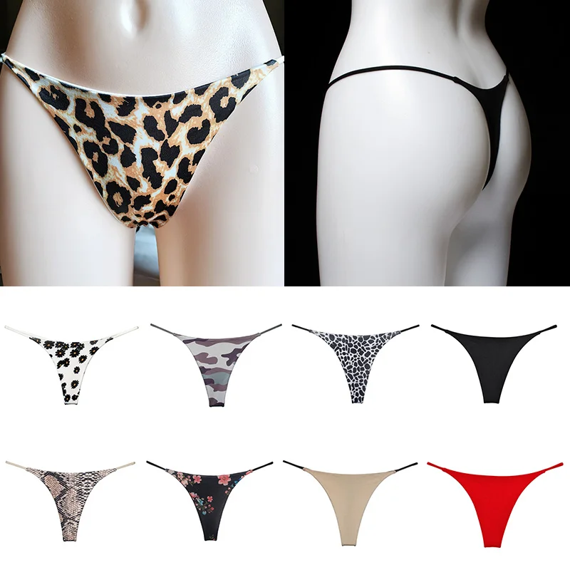 

Leopard Print Panties G-String Sexy Low Waist Seamless Briefs Comfortable Breathable Underpants Underwear Sexy Women Nick