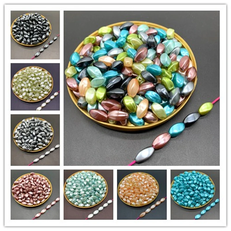 Акриловые бусины для сережек ожерелий аксессуары бижутерии браслетов 50 шт. 12x5