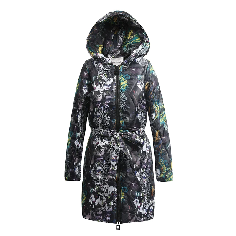 

2021 NEW plus size Hooded Long Down Parkas Women Down Jacket Winter Coat Cotton Padded Jacket Woman Winter Jacket Coat Female