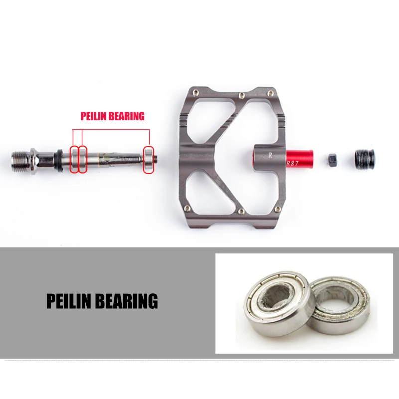 

Hot Selling Aluminum Alloy 3 Bearings Mountain Bike Pedals Platform Bicycle Flat Alloy Pedals Non-Slip Alloy Flat Pedals