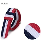 Нейлоновый ремешок для часов NATO, золотистогосеребристого цвета с пряжкой для daniel WELLTON, ремешок для часов DW для мужчин и женщин, аксессуары для наручных часов 18 мм 20 мм