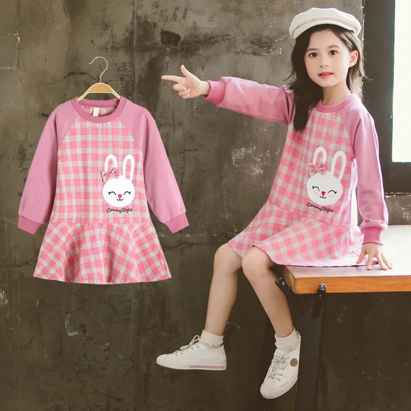 Одежда для детей повседневные платья в клетку девочек-подростков праздничное