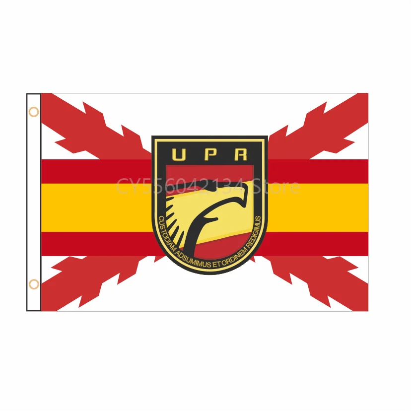 

Flag Of Cross of Burgundy With UPR National Police Home Decoration Outdoor Decor Polyester Banners and Flags 90x150cm 120x180cm