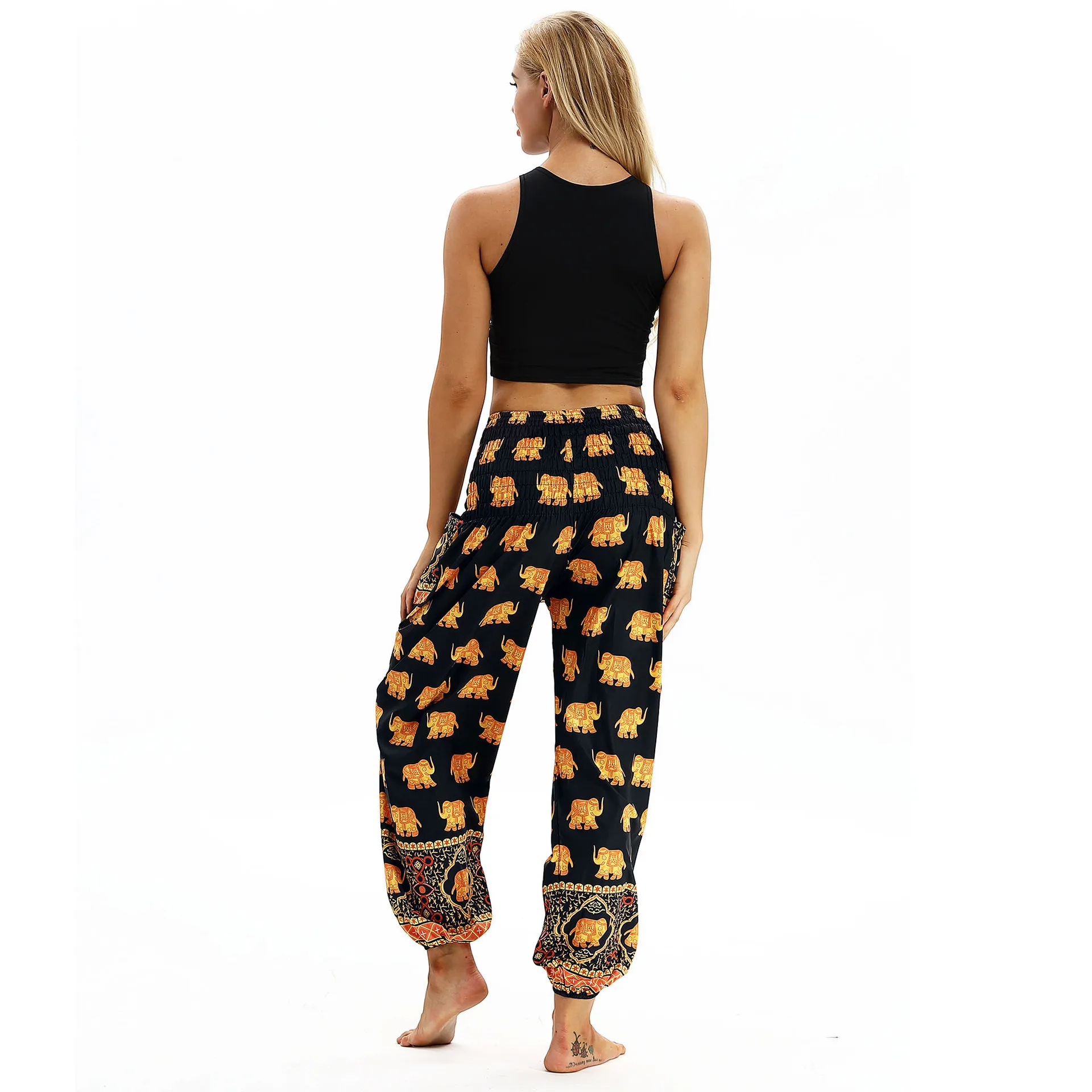 Тайланд Непал путешествия Высокая Талия Йога тонкие широкие брюки | Спорт и