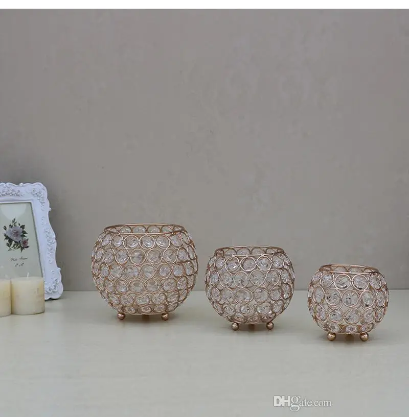 Хрустальный чайный светильник подсвечники для свадебного стола Центральная