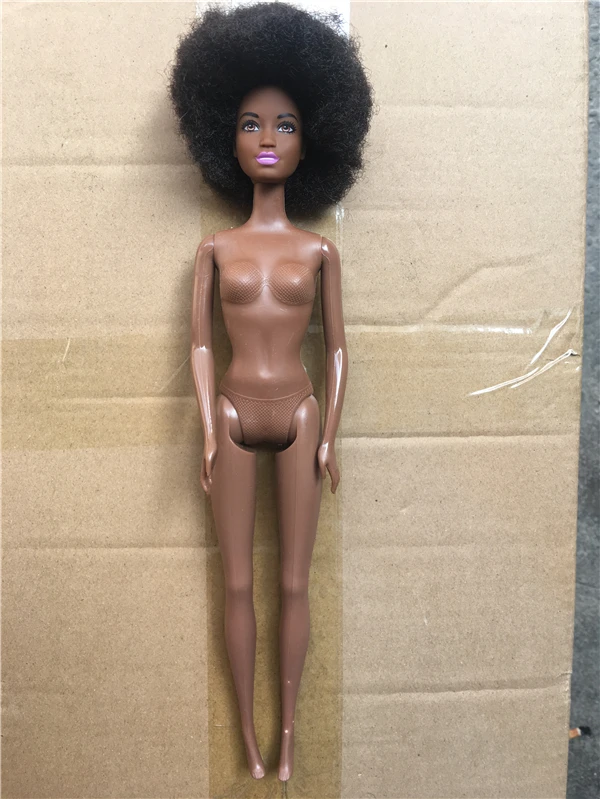 Кукла Женская темно-коричневая 11 суставов Подвижная кукла игрушка в подарок