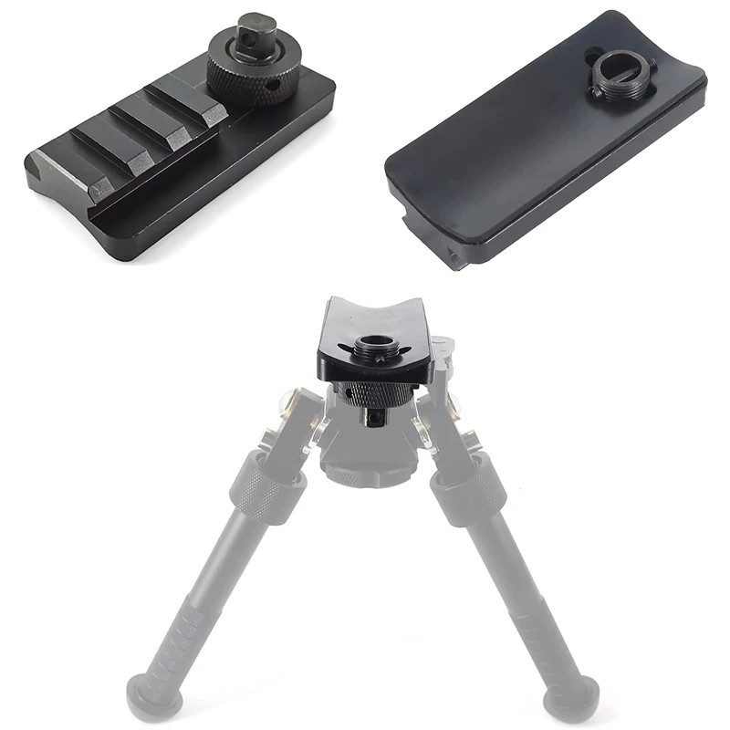

Rifle Bipod Adapter Mount Sling Swivel Stud with 3 Slots Picatinny Rail 20mm Compatible with Atlas QD Style Bipod