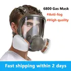 Пылезащитный Полнолицевой респиратор 6800, промышленные распылители красок, газовые маски с фильтрами, безопасная работа, защита от формальдегида