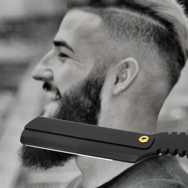 Бритва Парикмахерская с прямыми краями инструмент для стрижки бороды бровей
