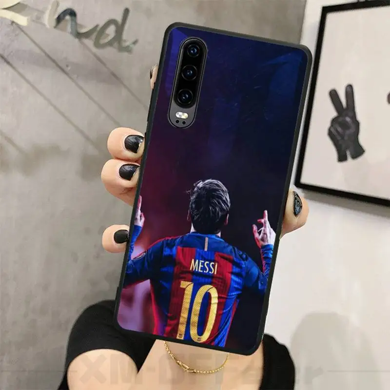 

Lionel Messi Neymar Soft black Phone Case For Huawei P9 10 20 30 40 P Smart 20lite 2019 P30 lite Pro P9 lite 2017