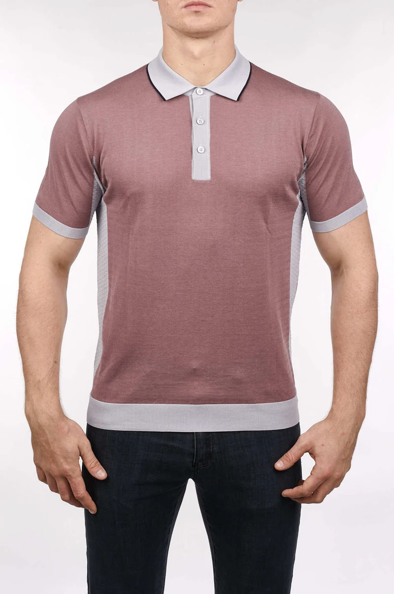 

Billionaire polo shirt silk men 2021 New summer Purple embroidery elasticity short sleeve Thin fashion button big size M-4XL