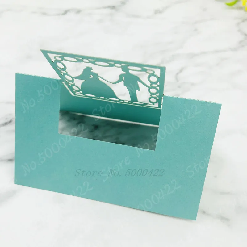 50 шт. свадебные открытки с лазерной резкой для вечерние ринки жениха и невесты |