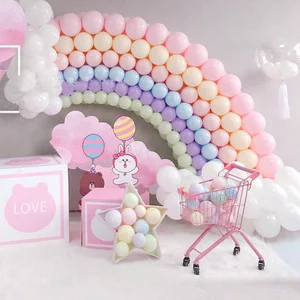 

Macaron Balloon Set Birthday Carnival Holiday Party Celebration Decoration Indoor and Outdoor Wedding Home Decoration BalloonDiy