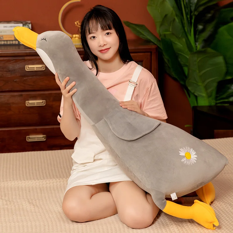 Игрушка плюшевая гигантская белая утка 120/160 см