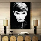 Фигурка Одри Хепберн, художественный плакат, калссическая пленка, плакаты и принты звезд, черные и белые картины на лофте, большие размеры, настенное искусство