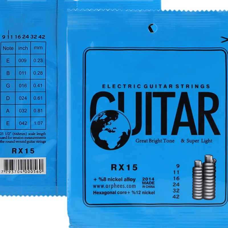 1 set praktiziert vernickelt stahl gitarre saiten für klassische elektrische gitarre mit original einzelhandel paket schnelle lieferung free glob