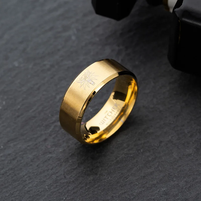 

GANXIN Punk Multi-witcher Stainless Steel Rings Luxury Fashion Wolf Head Finger-ring Jewelry Rings For Men High Quality Bague