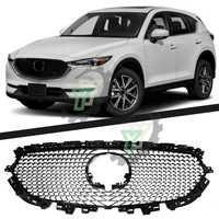 car front mesh exterior mask trim front bumper abs modified diamond grille for mazda cx 5 cx5 2017 2018 2019 2020
