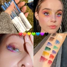 Потрясающая цветная тушь для ресниц, водостойкая 4d шелковая волоконная Экспресс-тушь для наращивания ресниц, блестящая черная синяя зеленая тушь для косплея