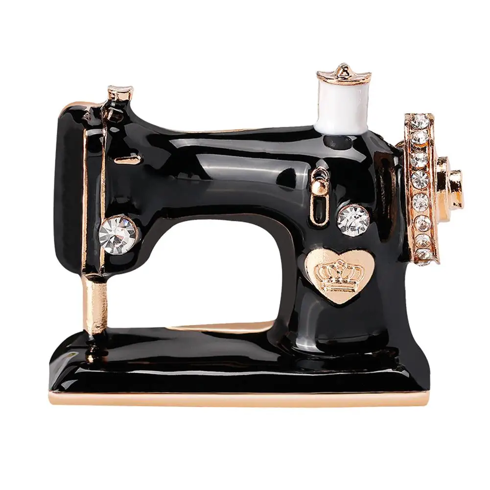 

Unisex Exquisite Sewing Machine Brooch Pin Denim Jacket Women Collar Badge Jewelry Gift Brooch Pin accessories