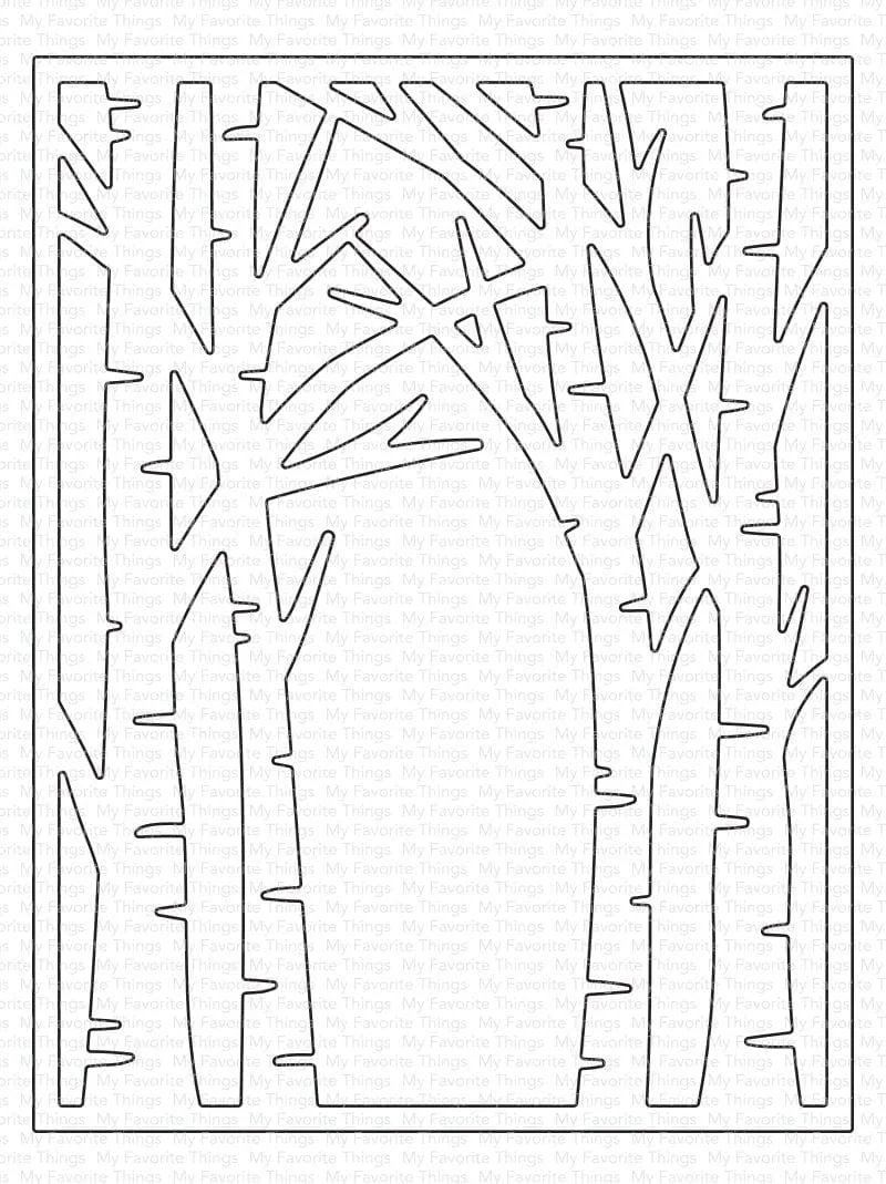 

Metal cutting dies BirchTree Forest Die cut mold card Scrapbook paper craft knife mould blade punch stencils