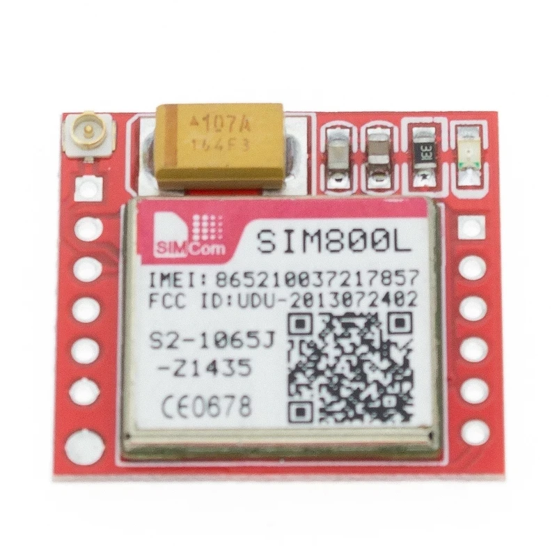 10 шт./лот маленький SIM800L GPRS GSM модуль MicroSIM карты основной платы quad-диапазона TTL