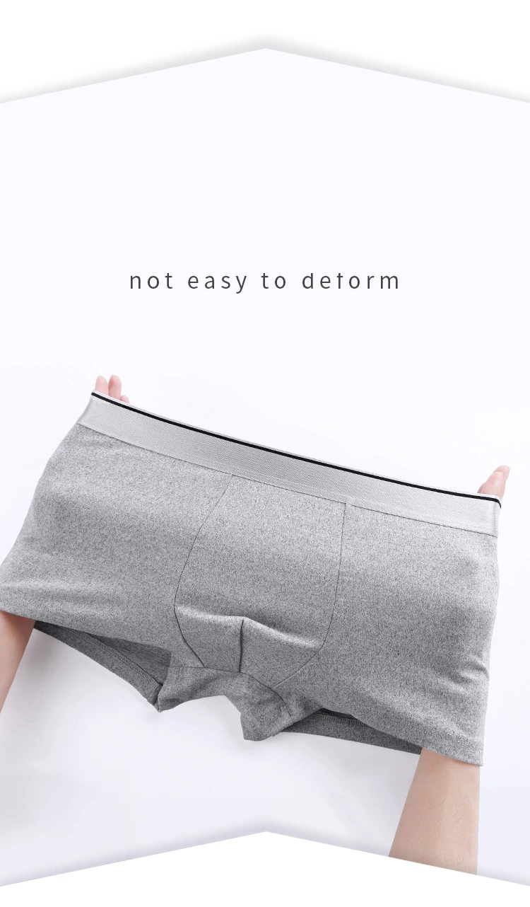 New Men's Underwear Men's Boxer Cotton Shorts Plus Size L-5XL Wide Edge Elastic Band Comfortable Breathable Male Panties