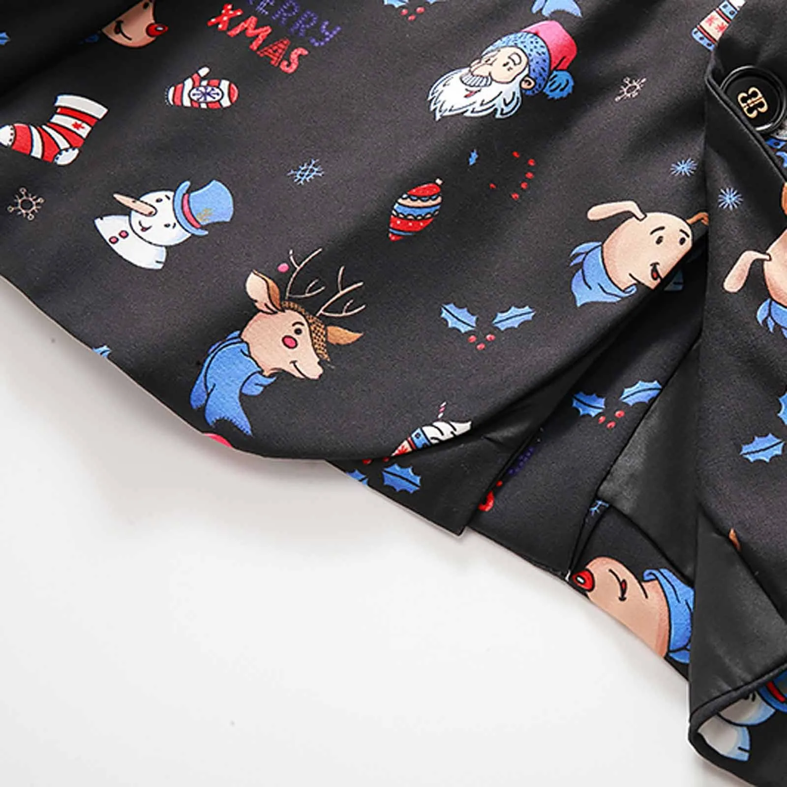 Модный мужской костюм Рождественский куртка подходящая Новинка для снежинок