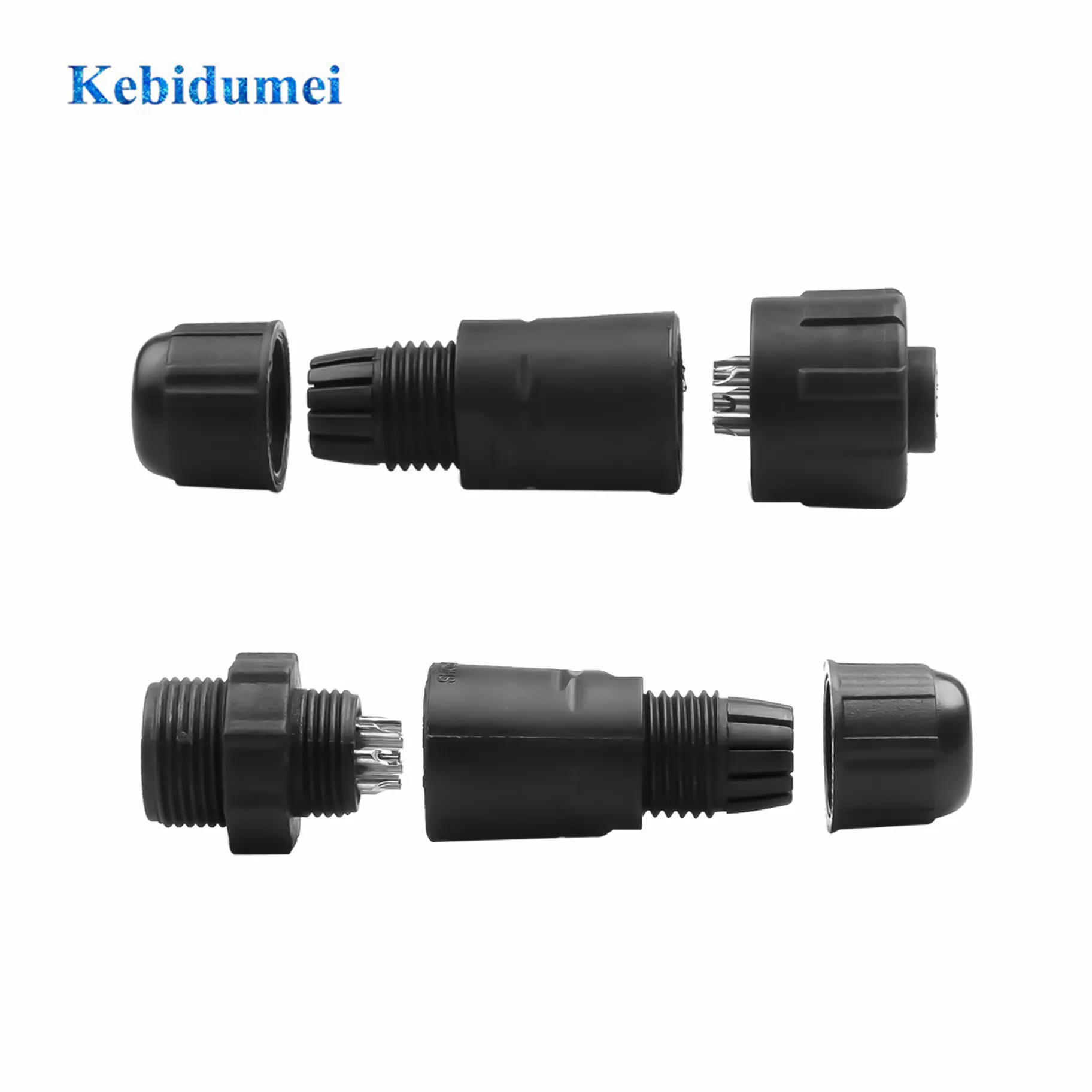 Kebidumei 8 Pin прочный нейлоновый корпус M14 IP68 Водонепроницаемый Соединительный