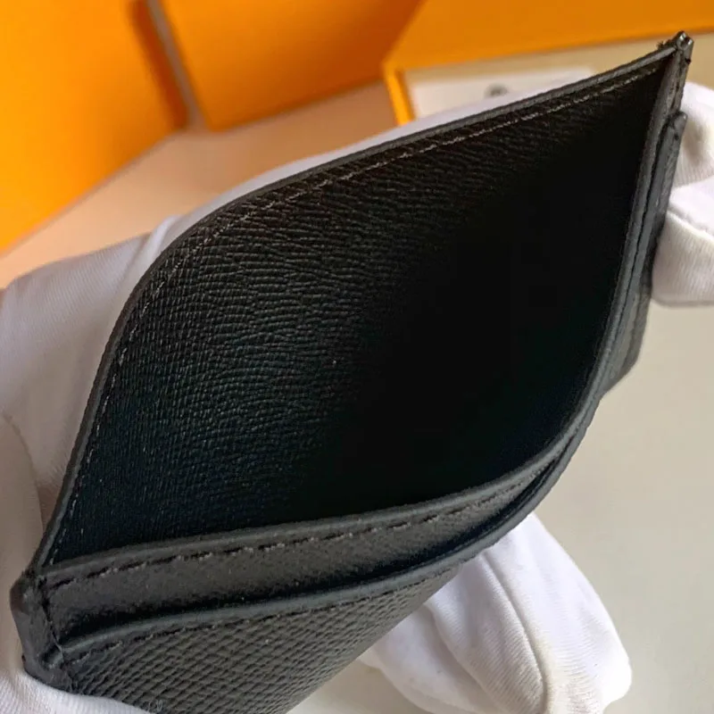 

Pink Black Caviar Wallets Cow Leather Small Purses Carteira Unisex Caviar Card Bag Mini Credit Card Holder With Original Box