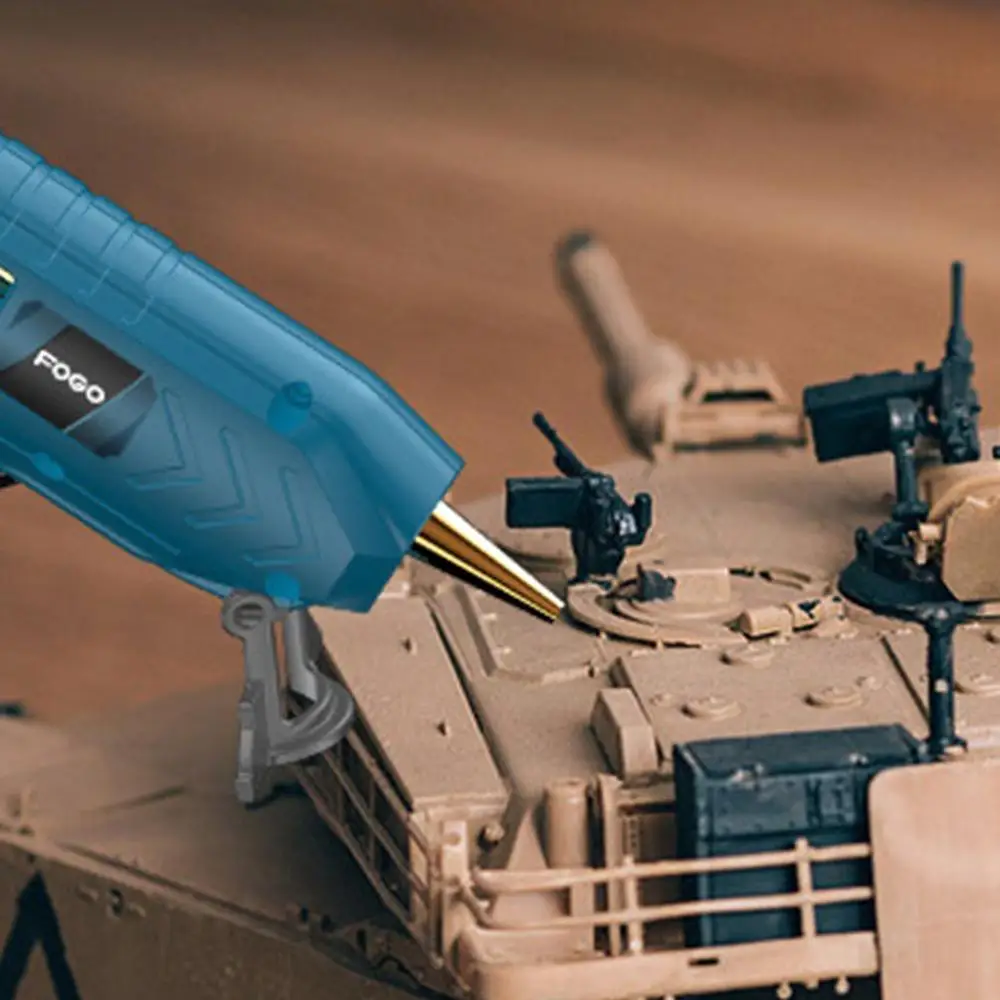 

Hot Melt Glue Gun with Temperature Control for Home DIY Industrial Manufacture Use 11mm Glue Sticks Pure copper nozzle