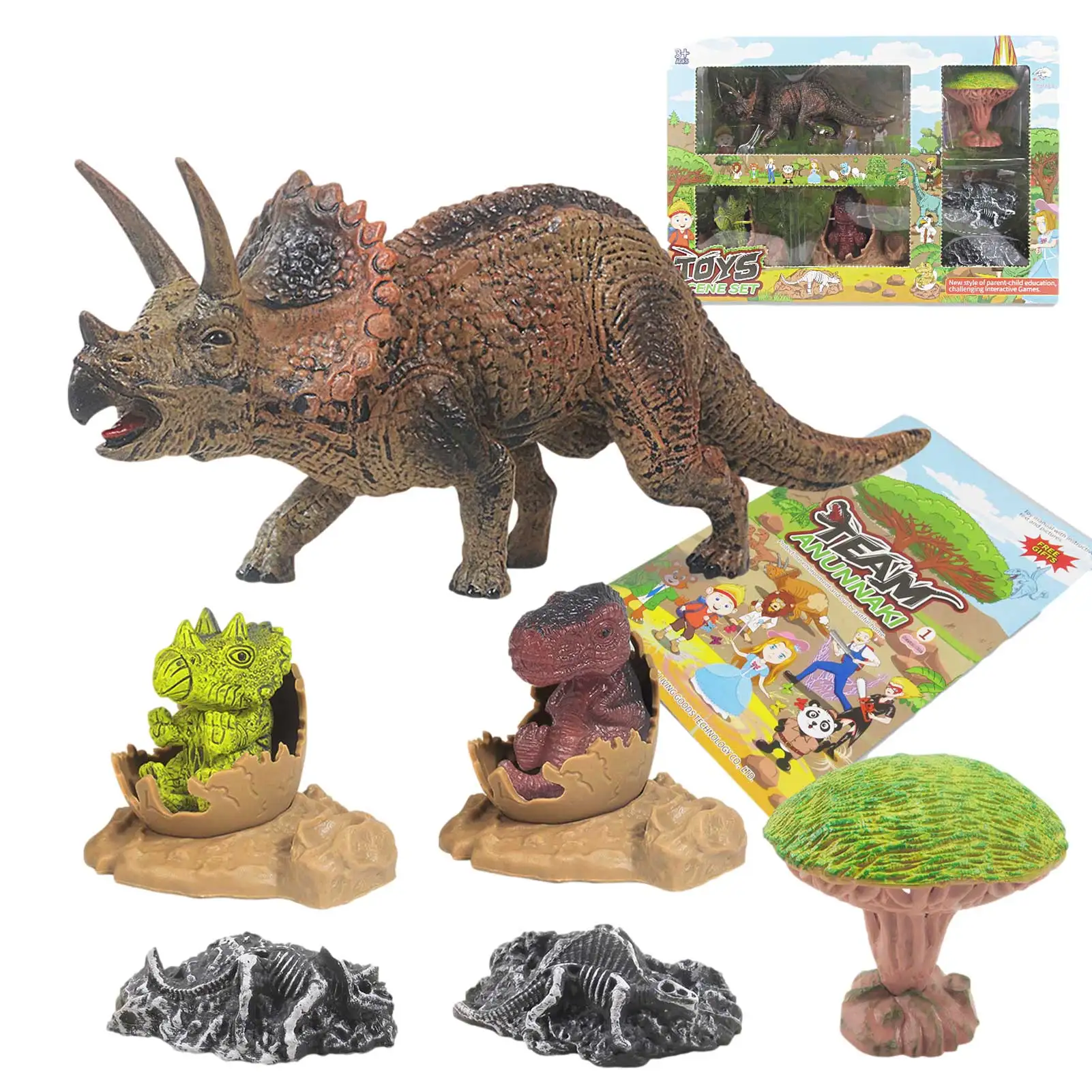 

Jurassic Dinosaurs World Triceratops Dinosaur Model Toy Lifelike Innovative Simulation Animal Model Action Figures Kids Gift
