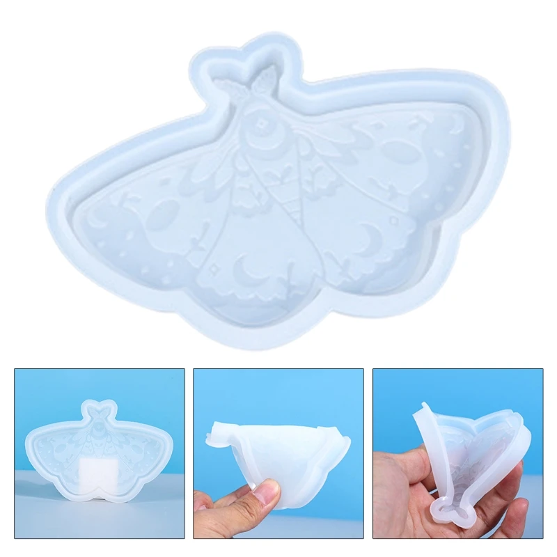 

Butterfly Coaster Crystal Epoxy Resin Mold Tray Plate Cup Mat Pad Silicone Mould 83XF