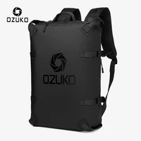 ozuko fashion men backpack outdoor motorcycle backpacks 15 6 inch laptop backpack teenager male waterproof travel bag mochilas