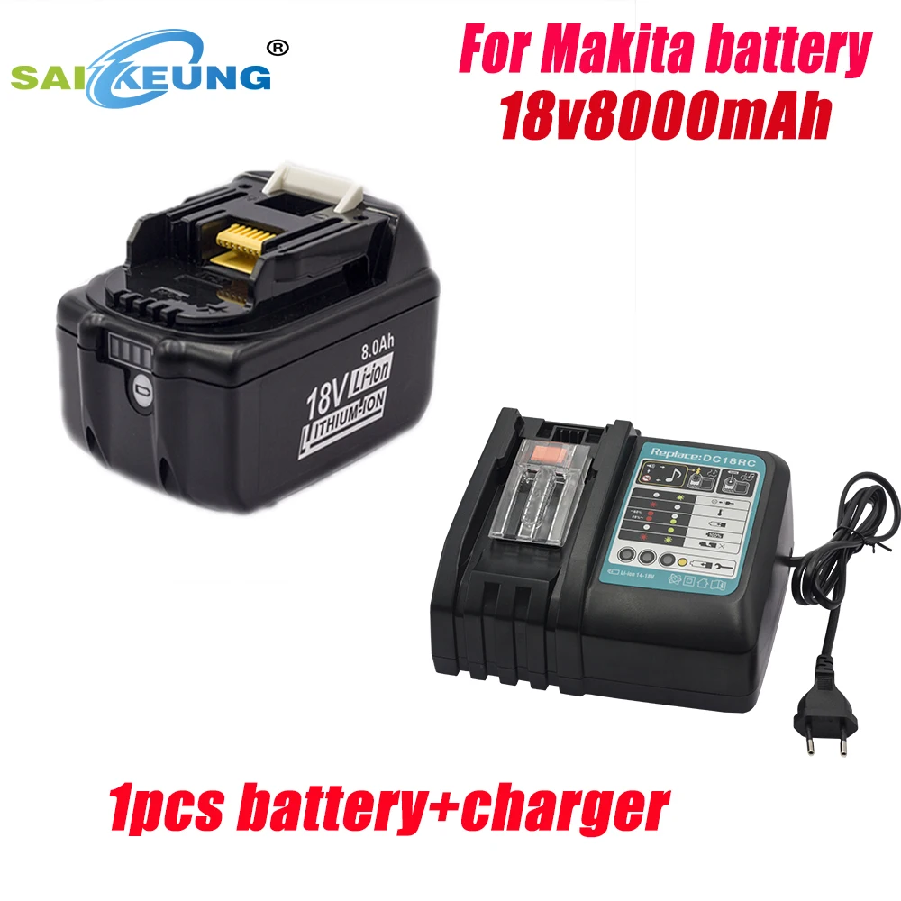 

Аккумуляторная батарея Makita BL1850B BL1840 BL1860B bl1830 bl1815 8000, 1890 мАч