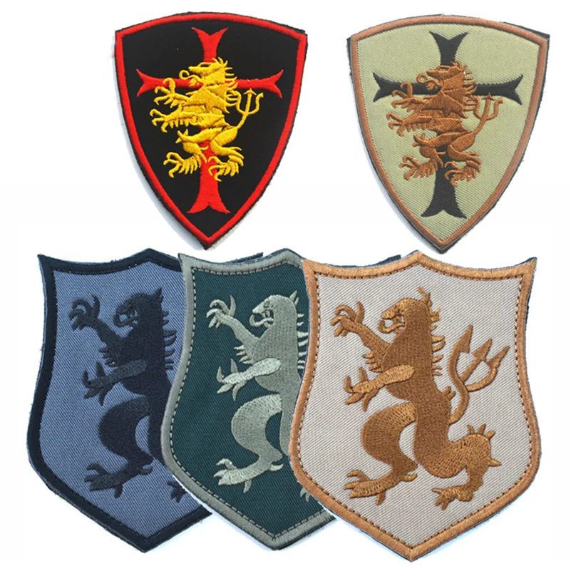 Темно-Синяя команда уплотнения 6 Devgru Лев Крест крестоносца щит Тактический Патч 3D